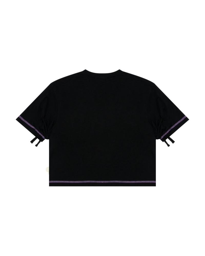 T Shirts Bape Baby Milo cropped fit Noir Femme | PAN-64134268